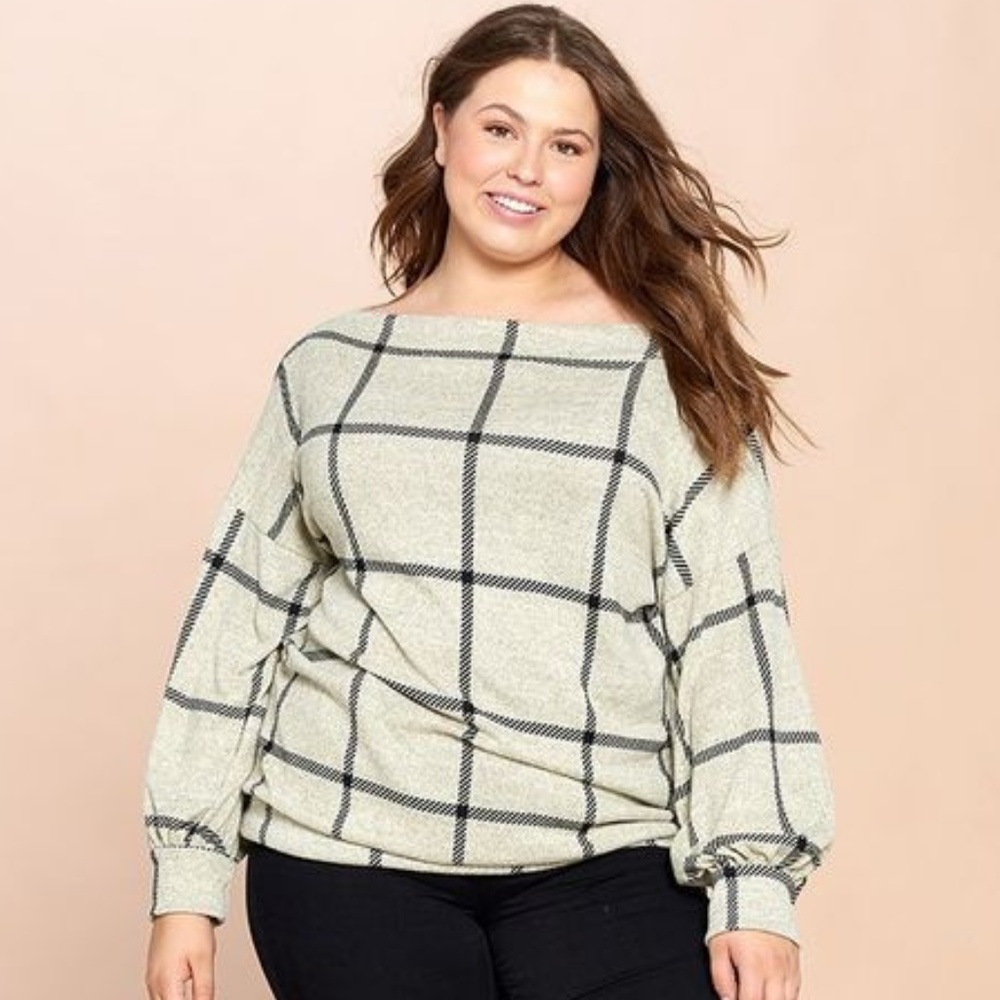 Oddi Brushed Knit Hacci Top
